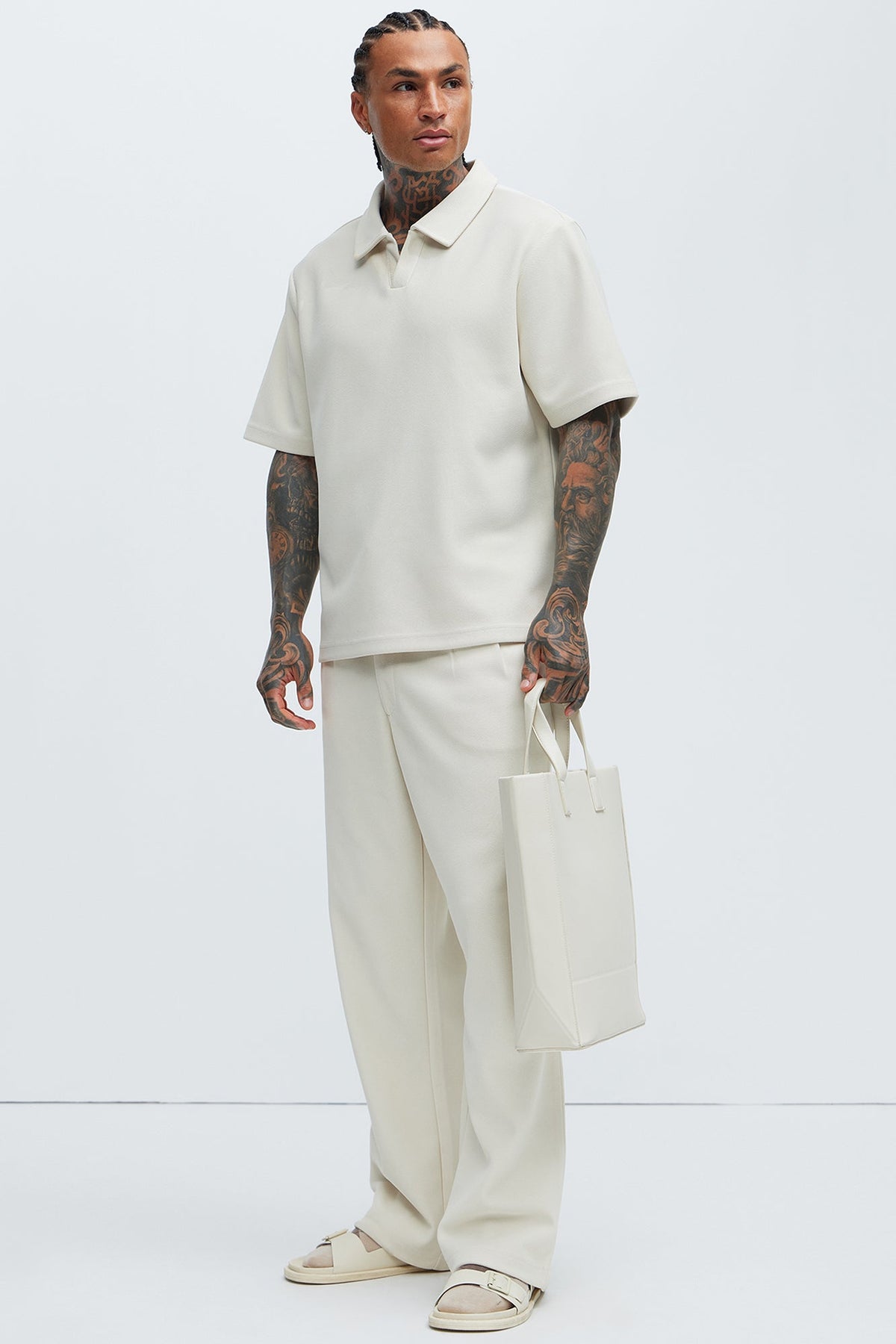 Turner Short Sleeve Polo - Cream