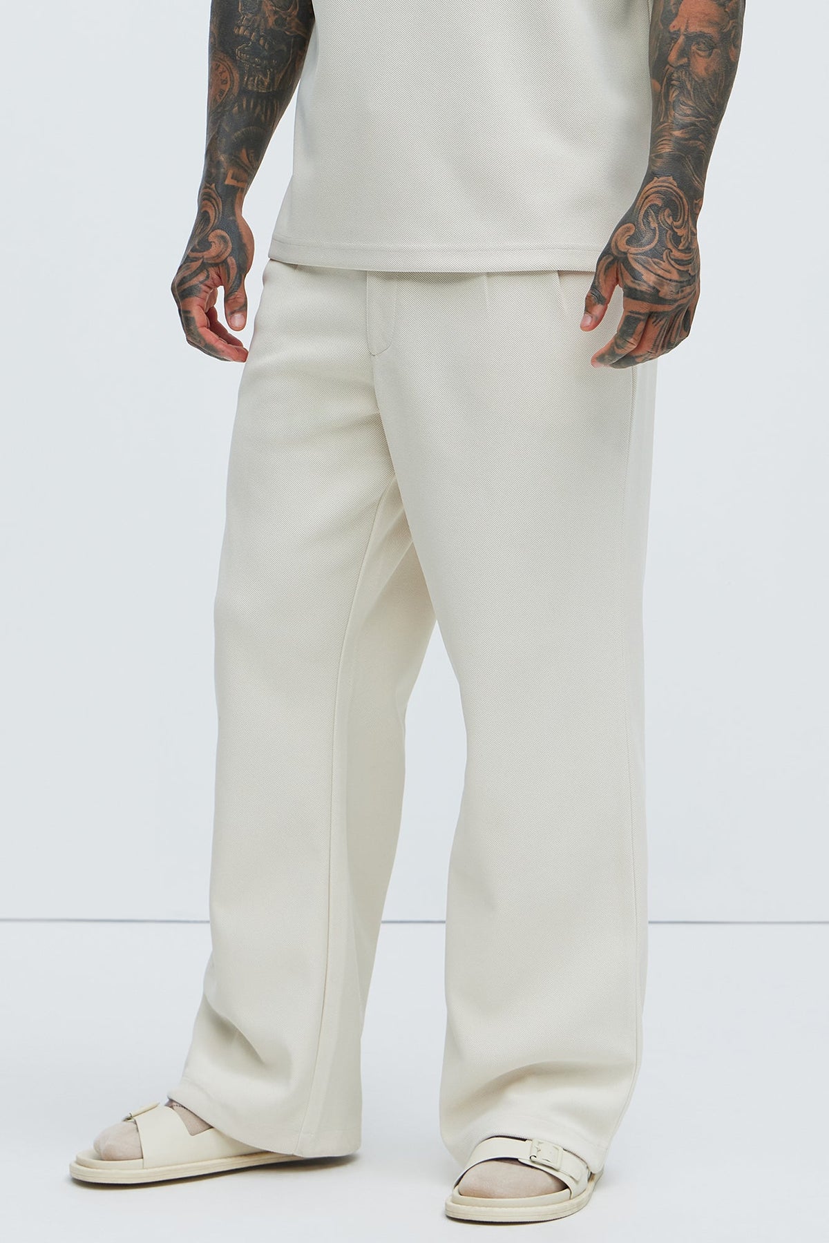 Turner Relaxed Trouser Pants - Cream