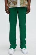 Show Up Slim Slit Pants - Green