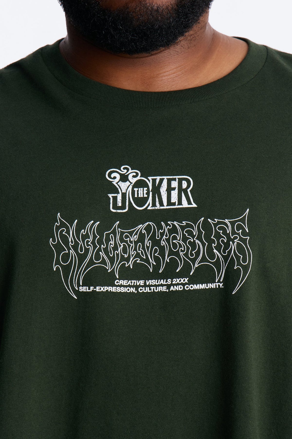 The Joker Beautiful Chaos Boxy Short Sleeve Tee - Green