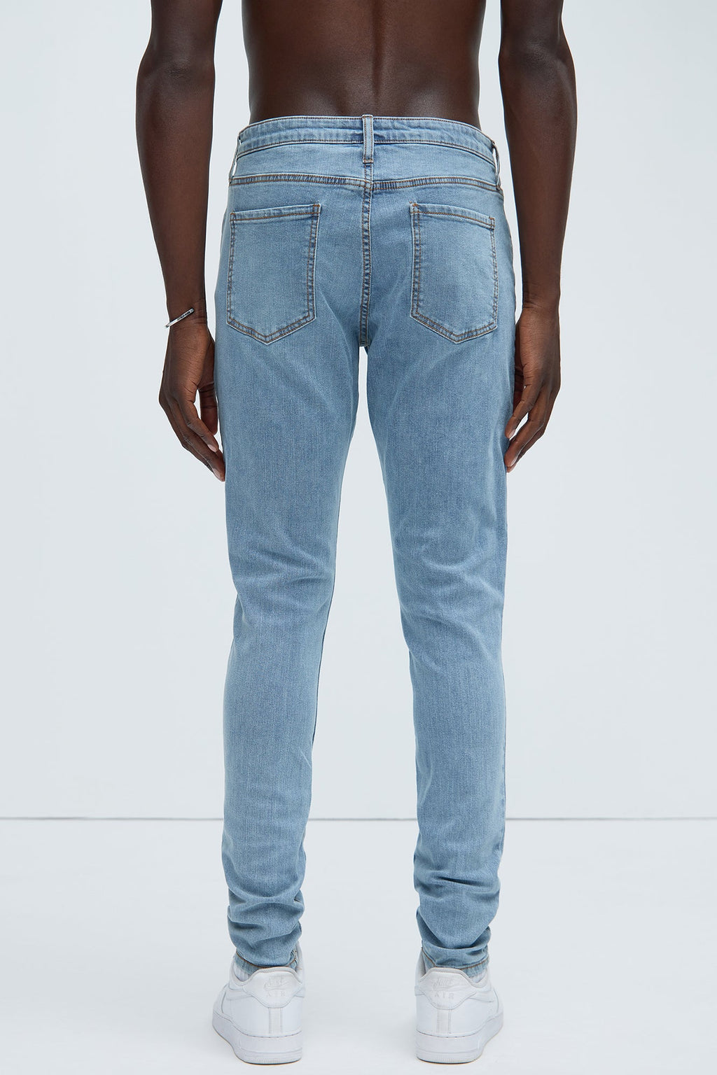 Cornell Stacked Skinny Jeans - Blue Wash
