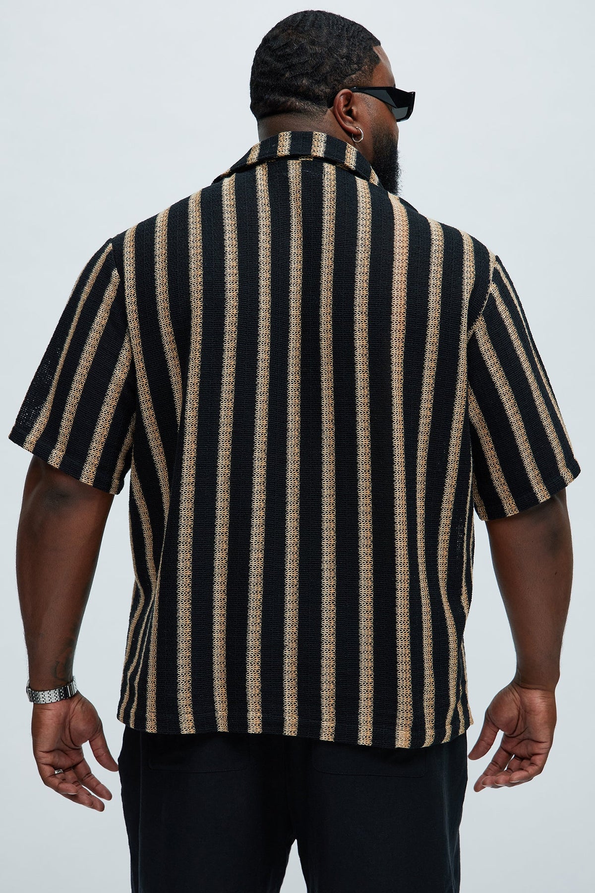 Peyton Textured Shirt - Black/combo