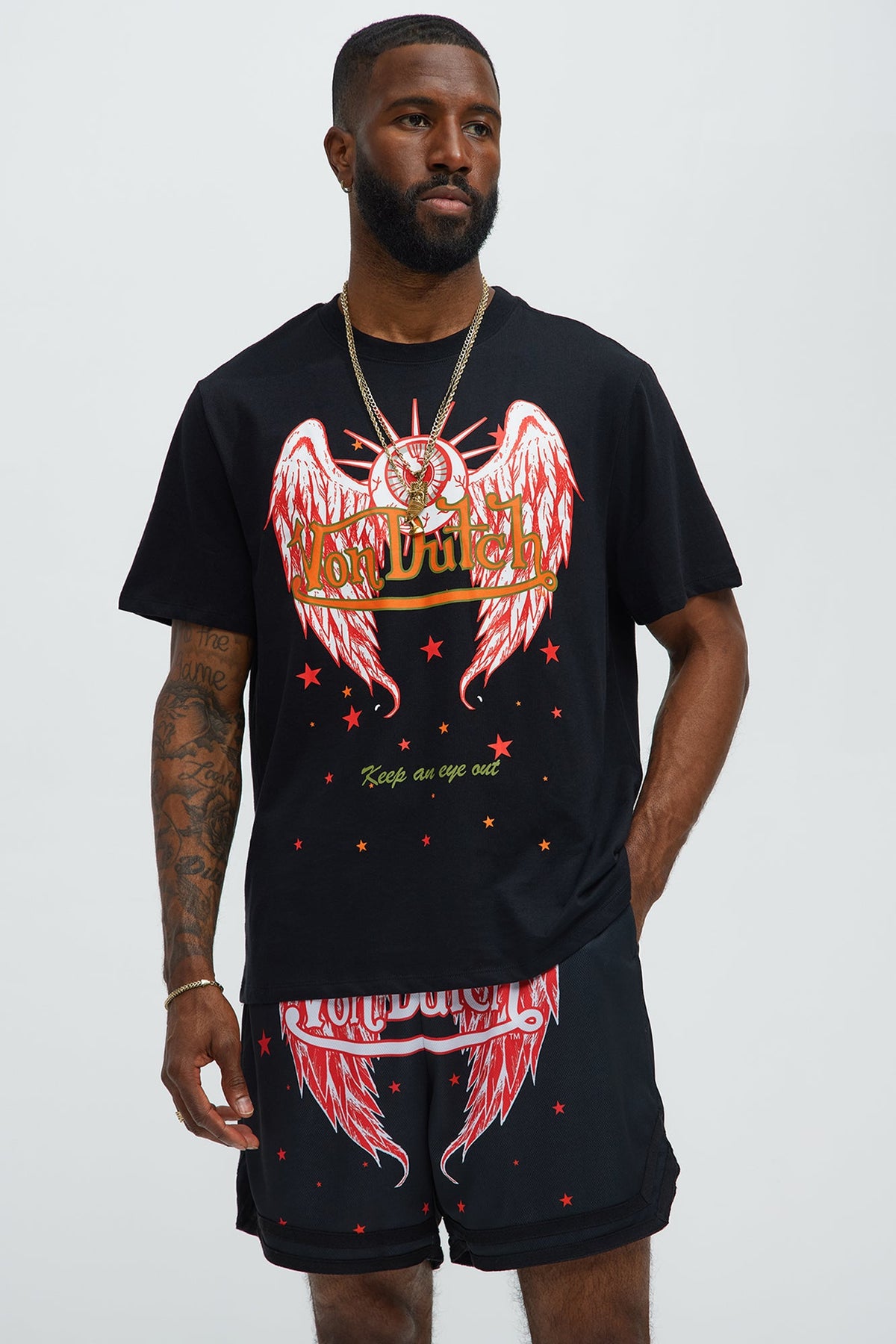 Von Dutch An Eye Out Short Sleeve Tee - Black
