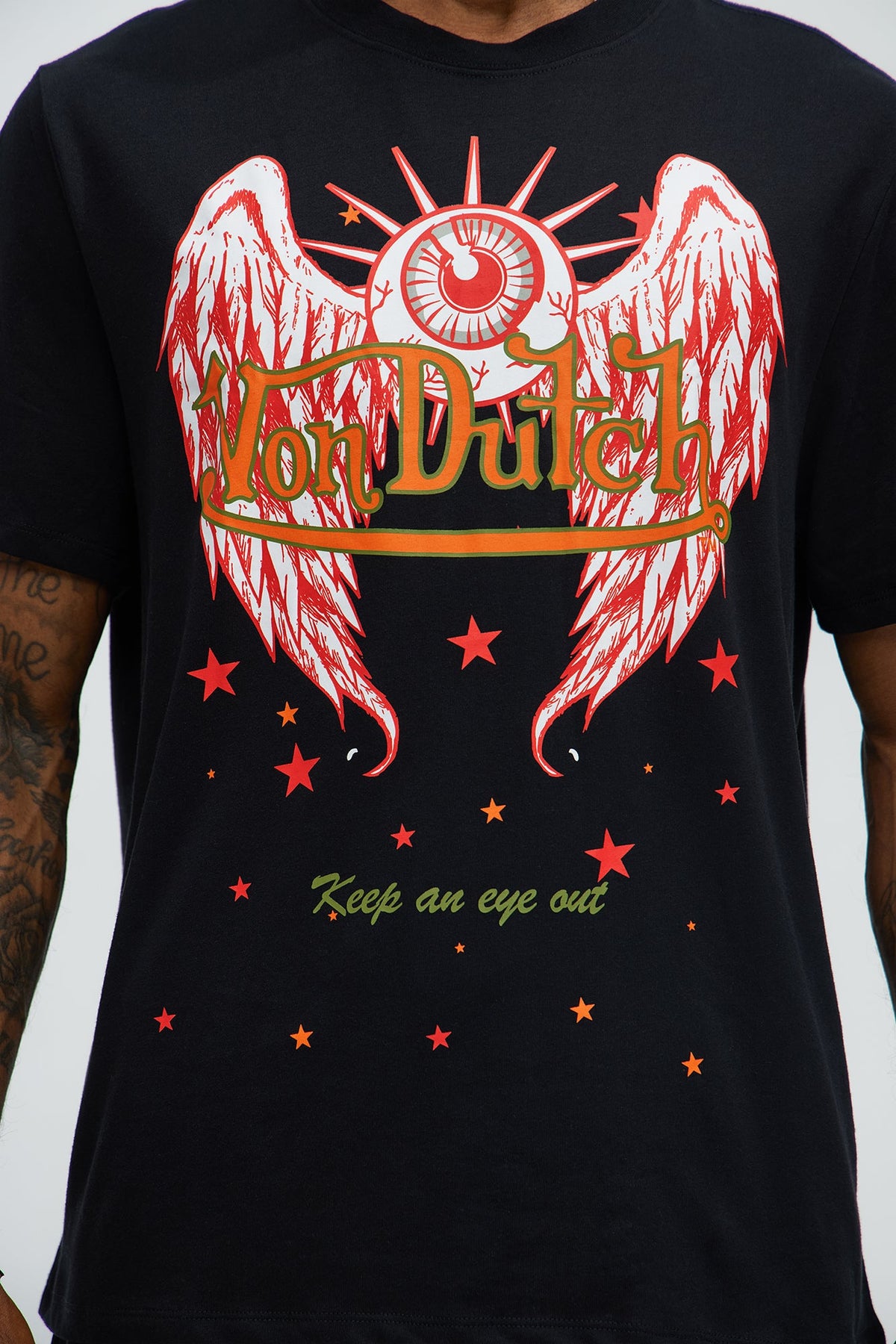 Von Dutch An Eye Out Short Sleeve Tee - Black