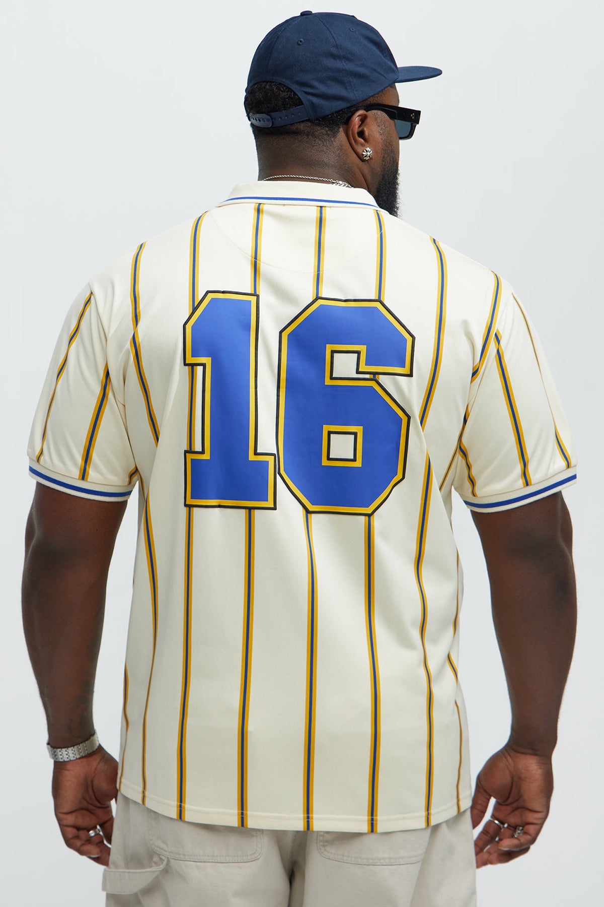 Los Angeles Striped Polo - Blue/combo