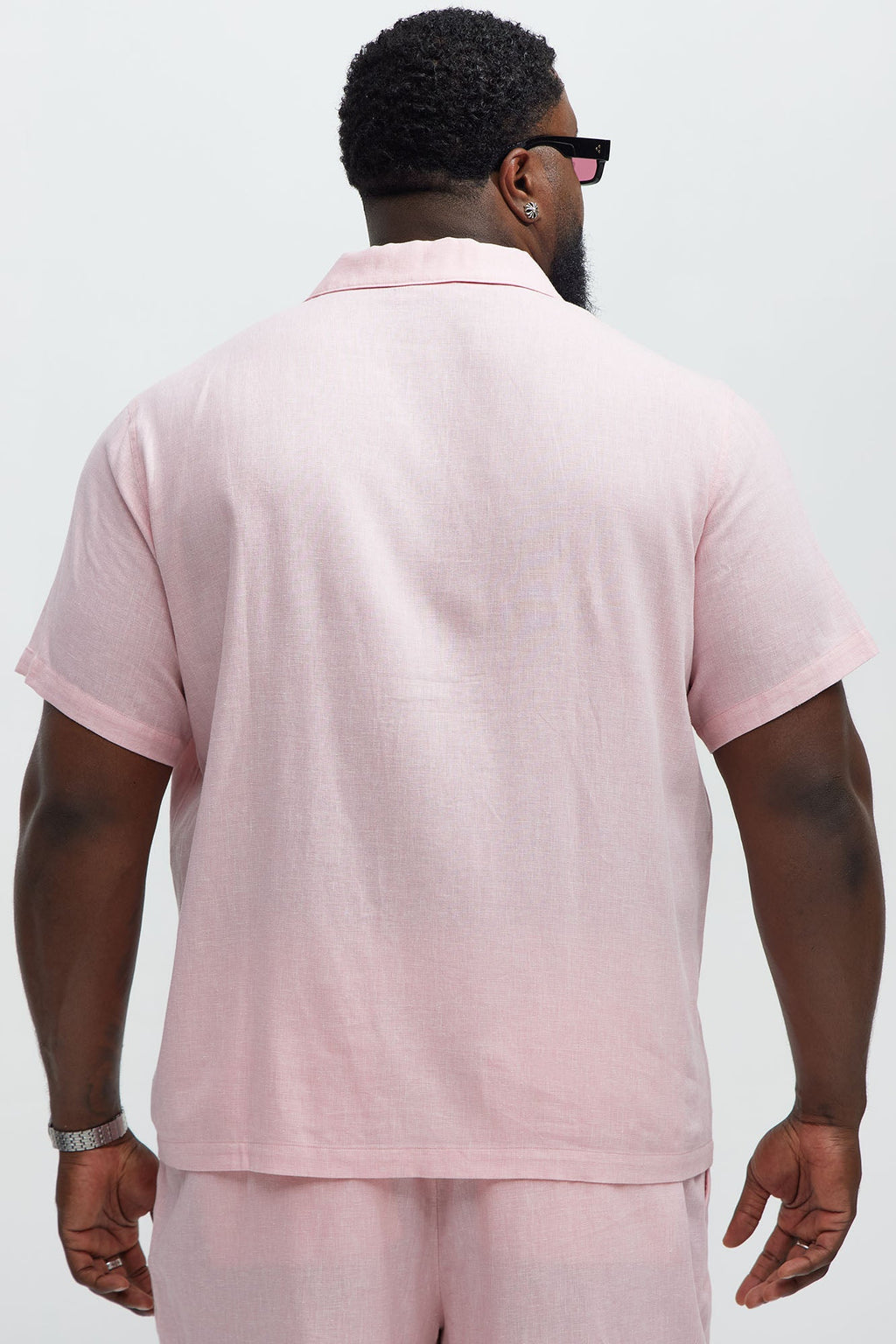 Bahamas Linen Shirt - Pink