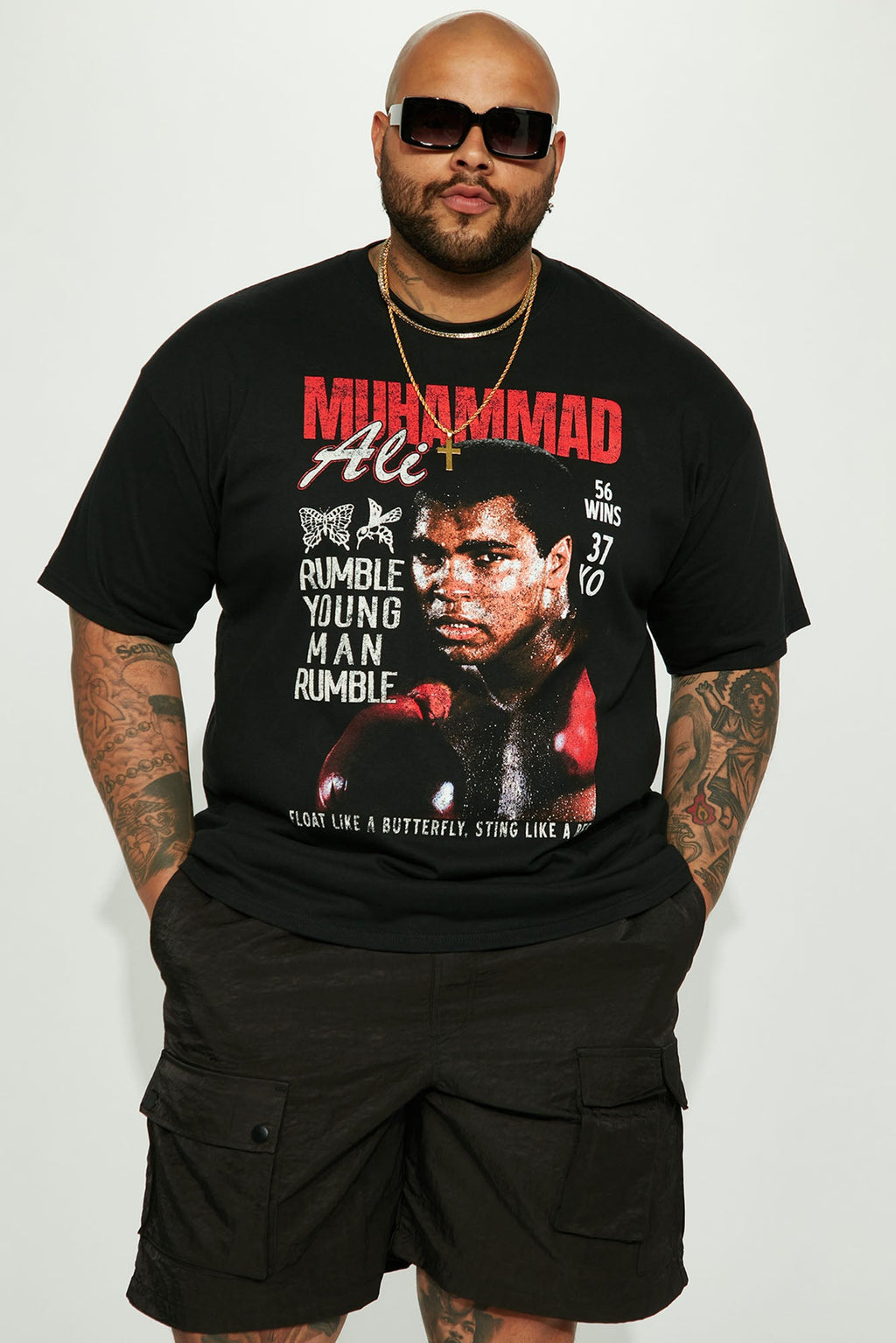 Muhammad Ali Rumble Short Sleeve Tee - Black