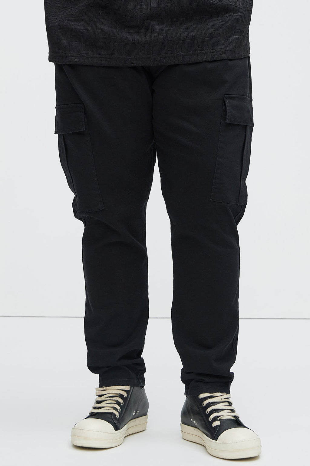 Kyle Slim Cargo Pants - Black