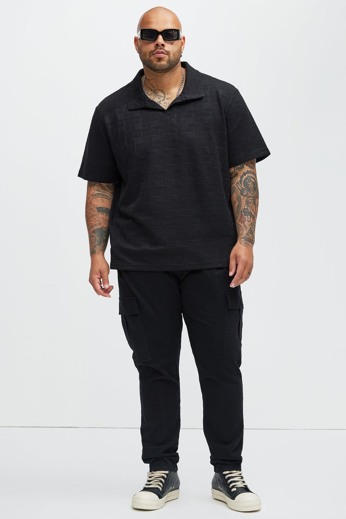 Kyle Slim Cargo Pants - Black
