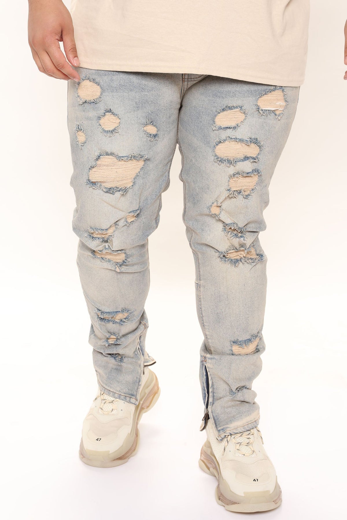 Stay Positive Skinny Jean - Light Blue Wash