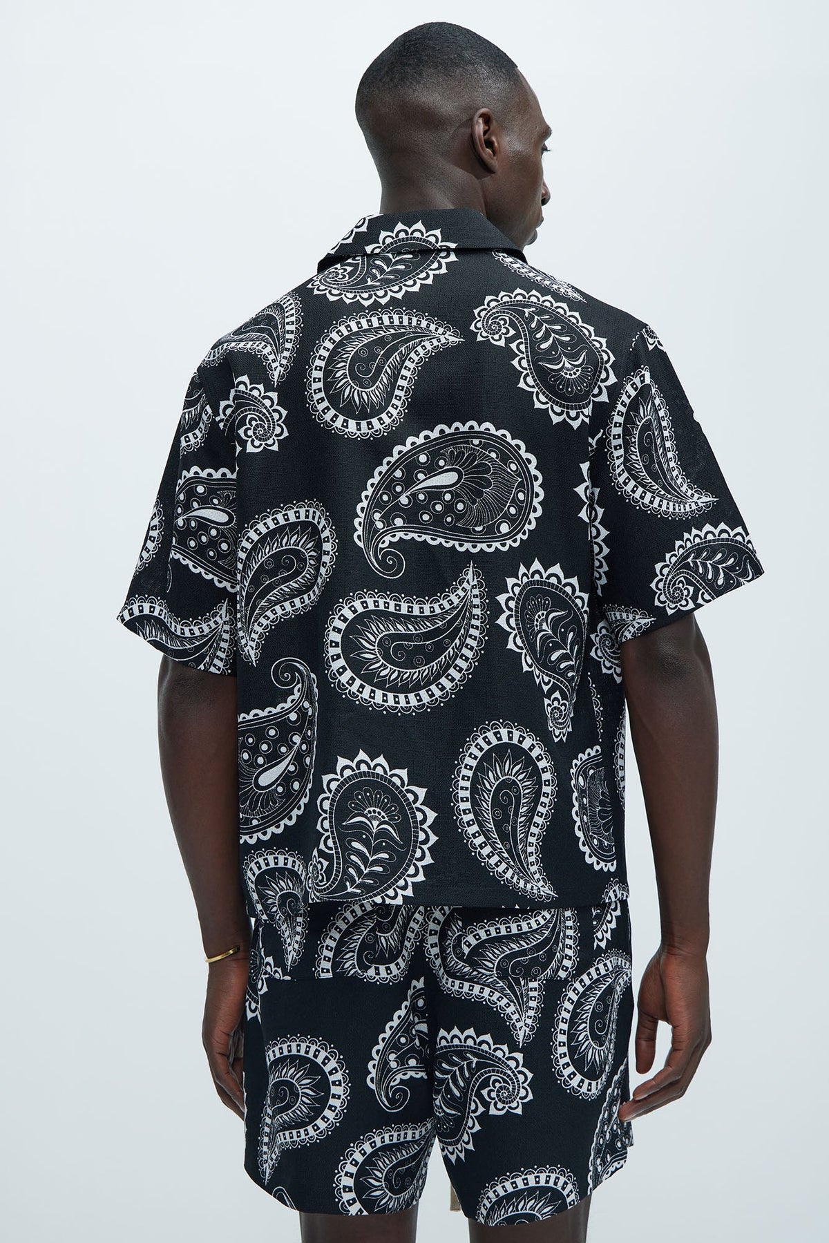 Laredo Paisley Shirt - Black/White