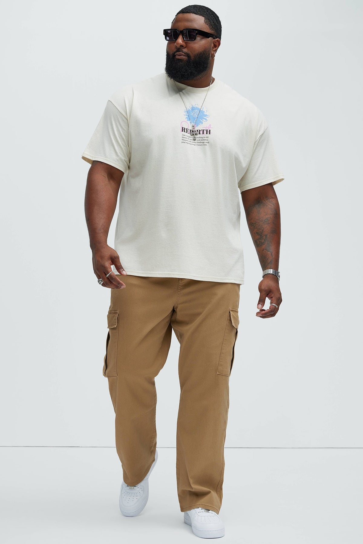Kyle Straight Cargo Pants - Khaki