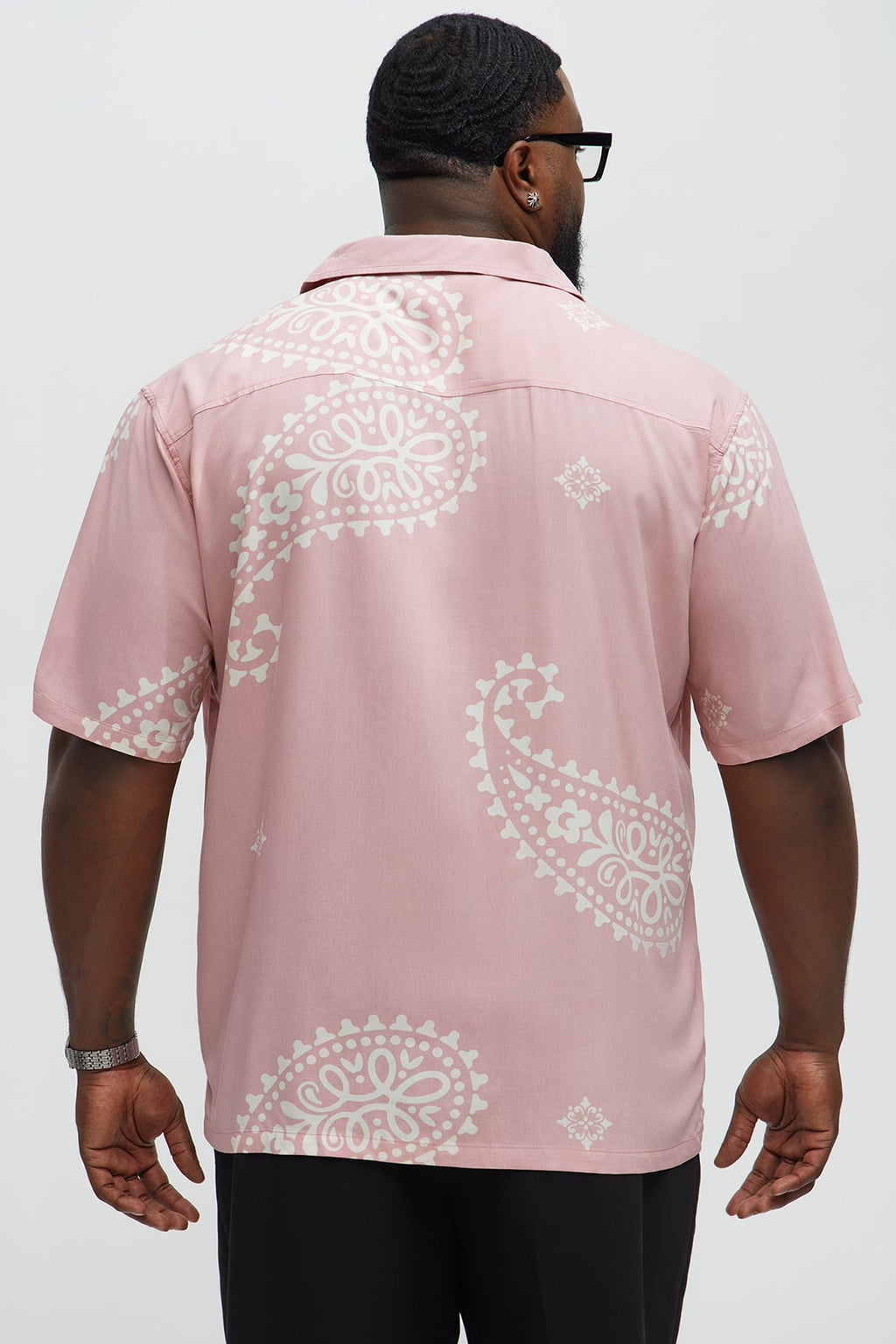 Paisley Rayon Shirt - Pink