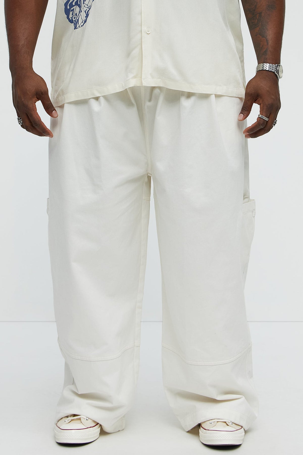 Baggy Damn Right Pants - Off White