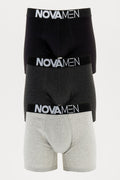 NovaMen Boxer Brief 3 Pack - Heather/Combo