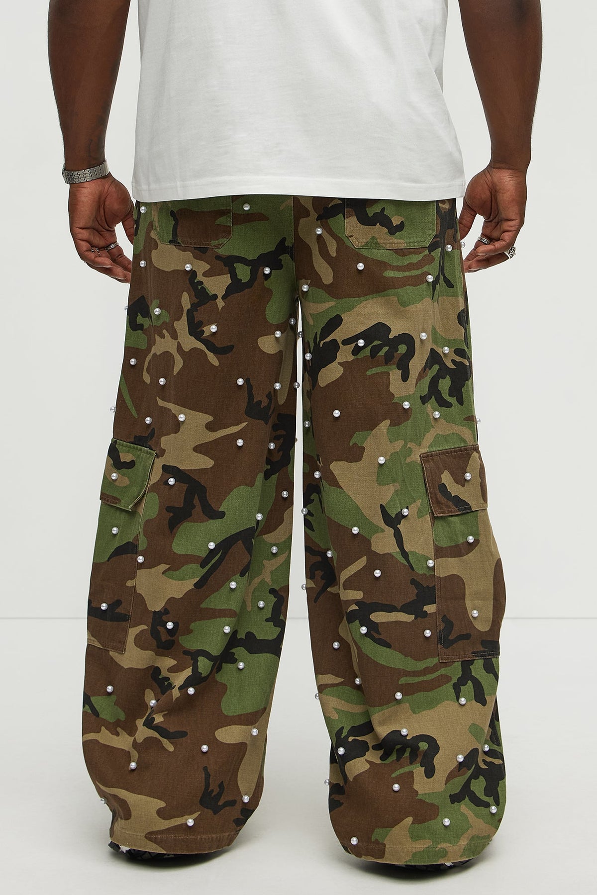 Pearl Wildin Camo Cargo Baggy Pants - Camouflage