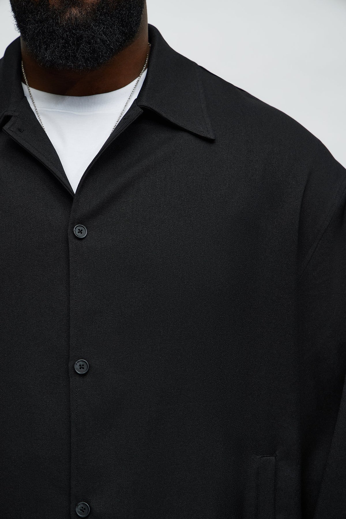 Relaxed Mara Overshirt - Black