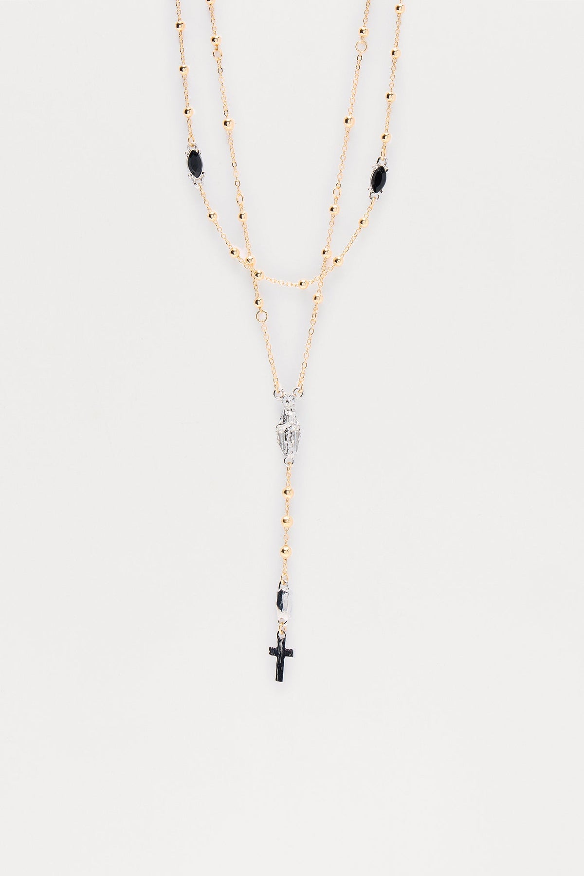 In Your View Necklace Set - Gold