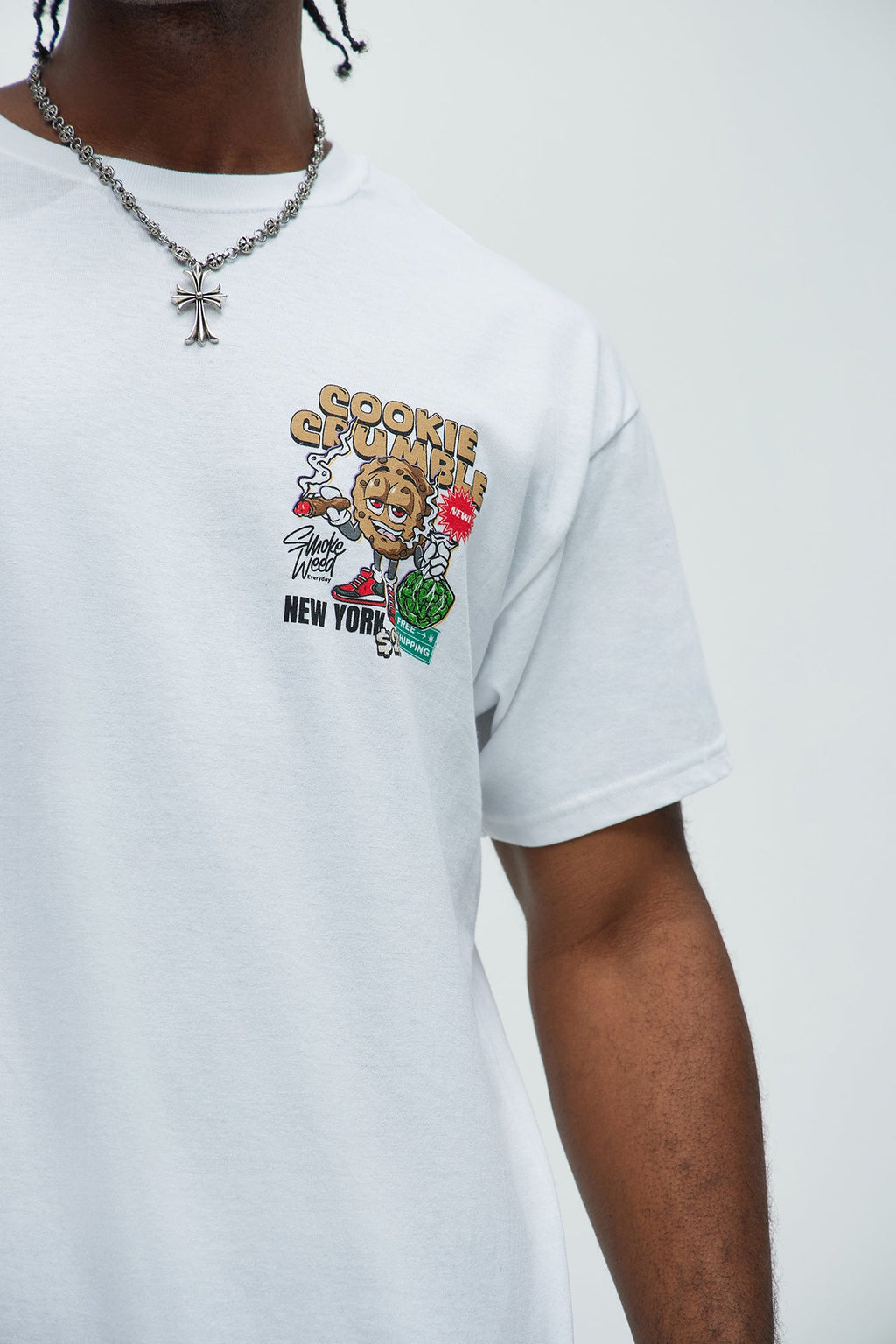 Cookie Crumble Short Sleeve Tee - White