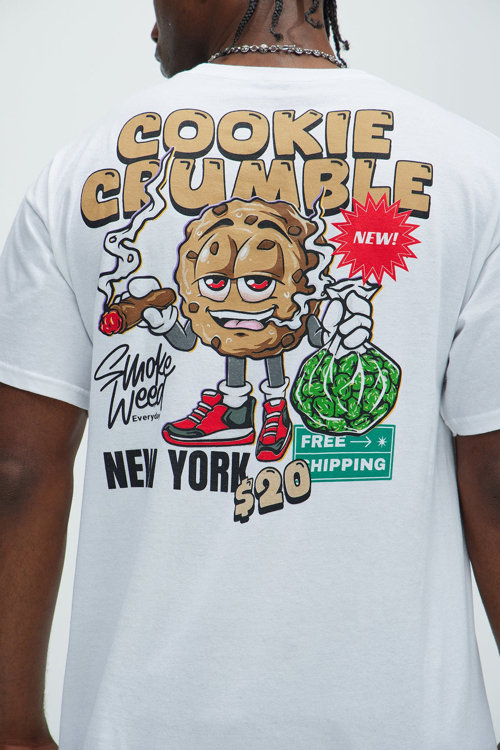 Cookie Crumble Short Sleeve Tee - White