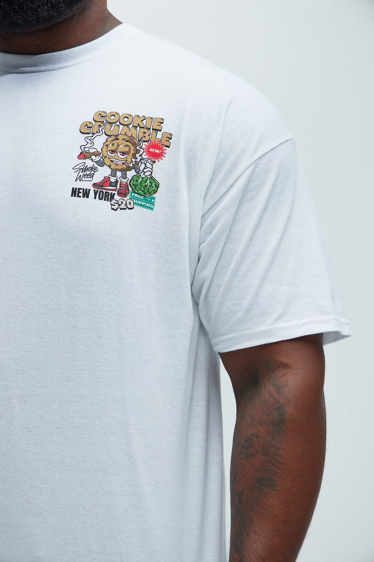 Cookie Crumble Short Sleeve Tee - White