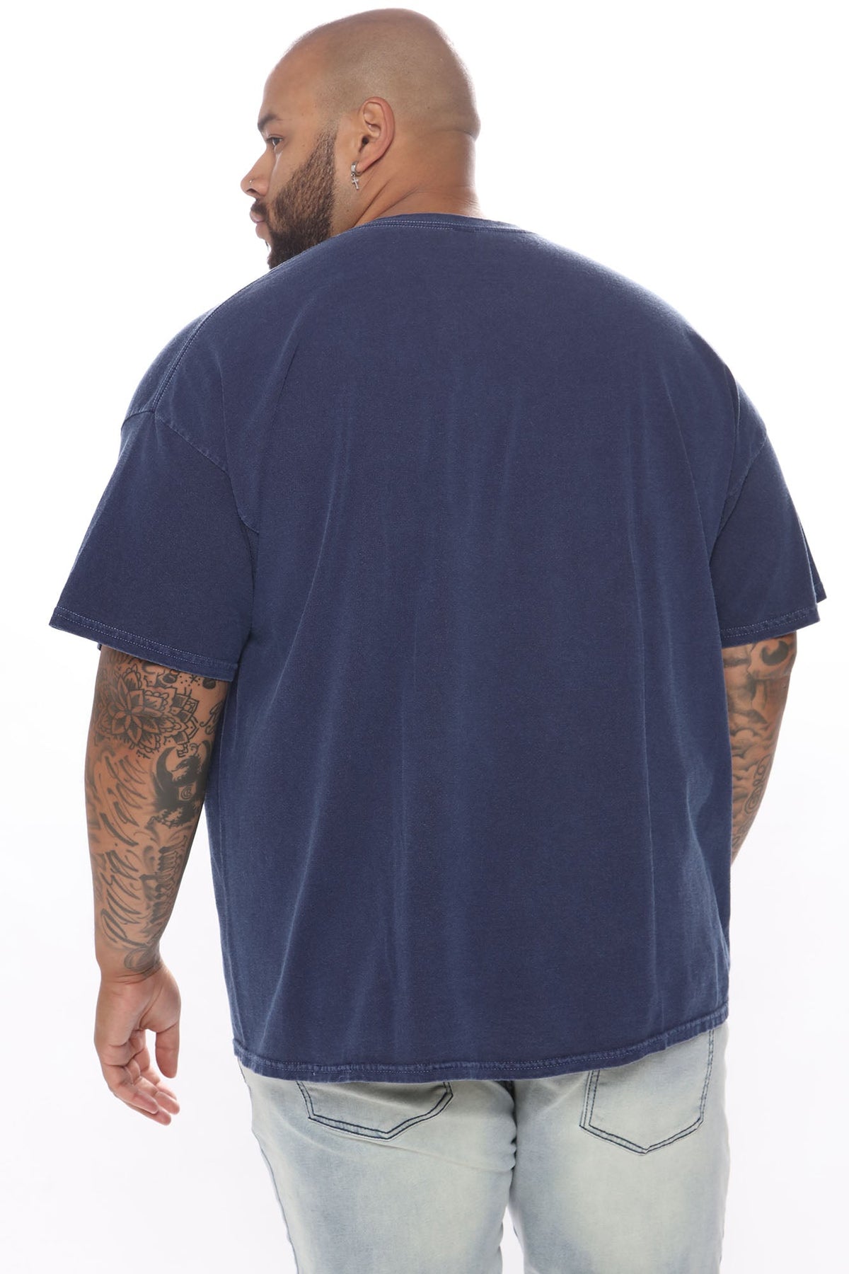 Wu Tang Lightning Vintage Wash Short Sleeve Tee - Navy Wash