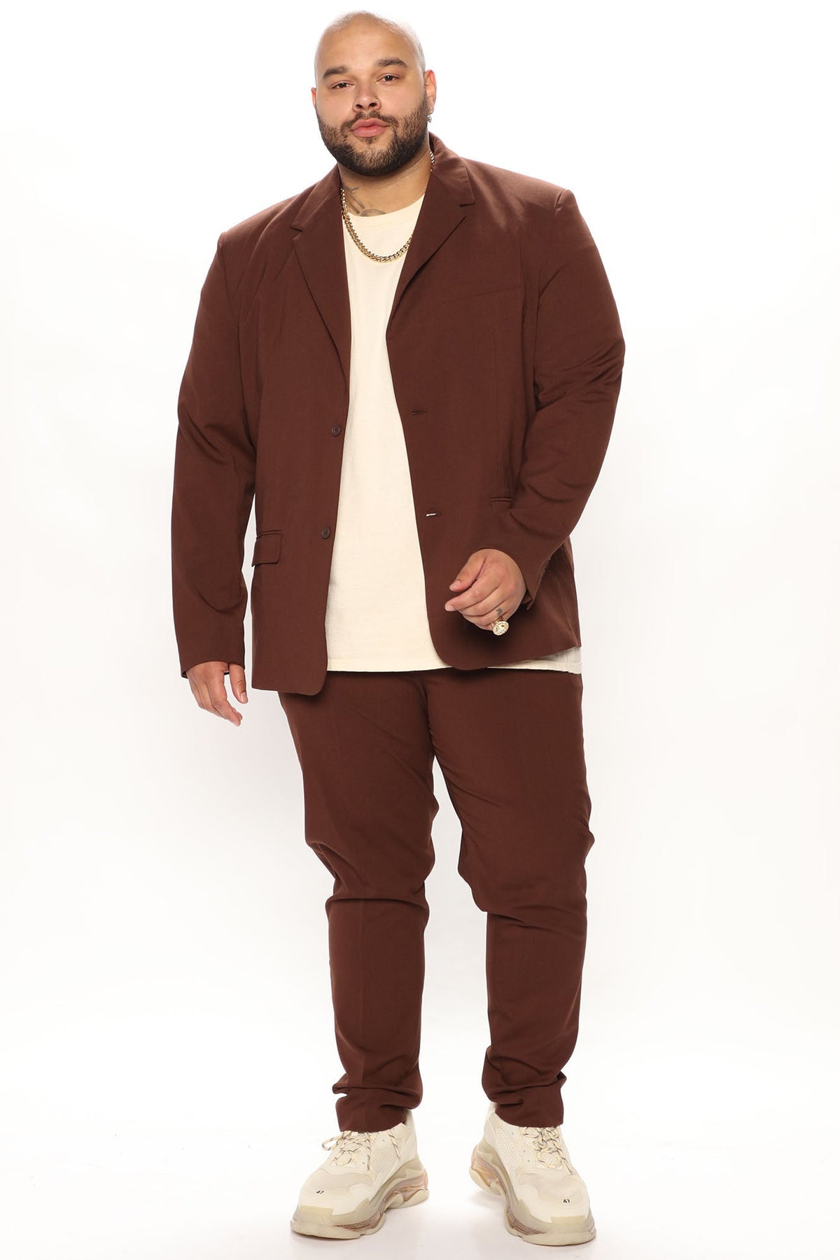 The Modern Stretch Suit Jacket - Brown