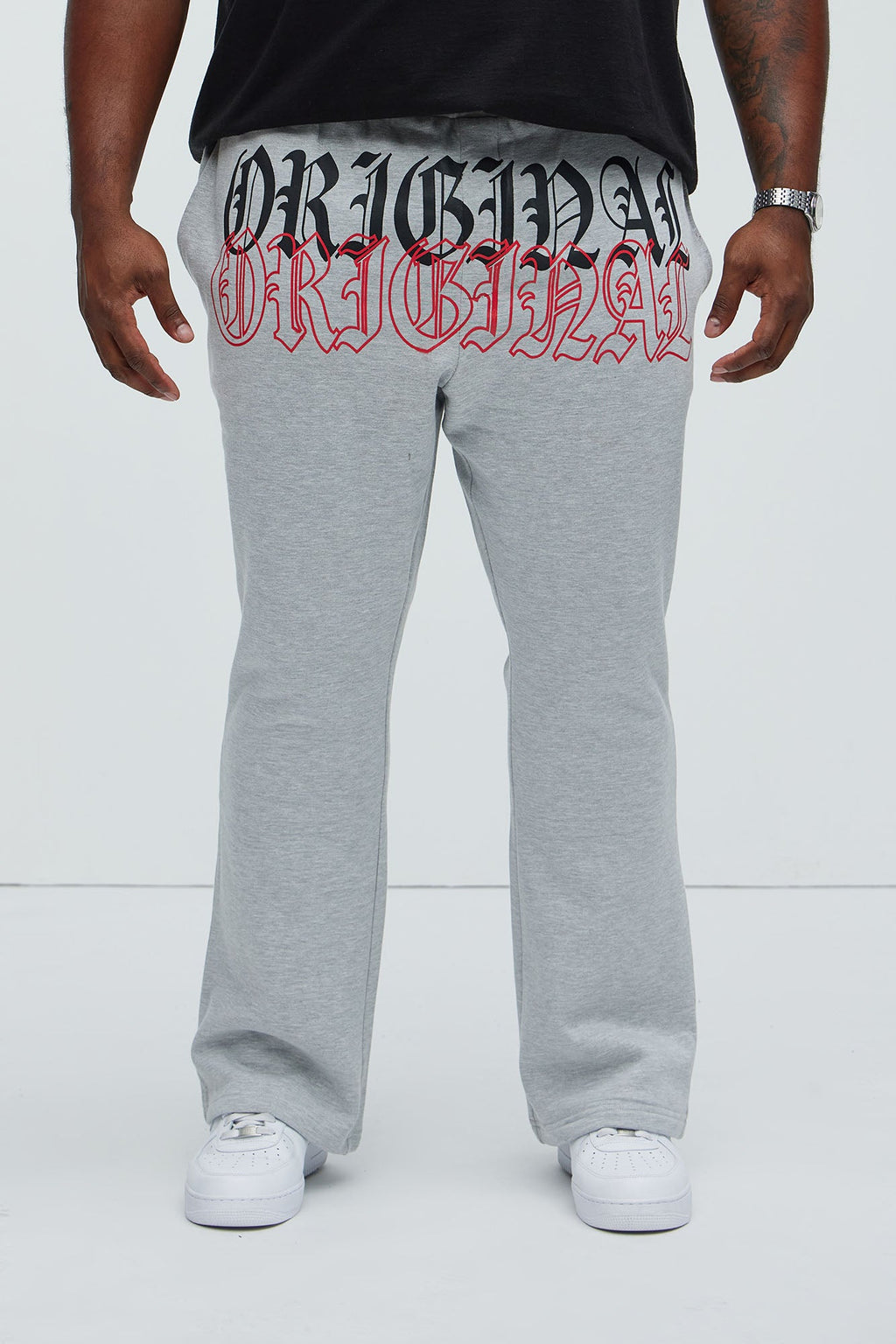 Tyson Original Skinny Flare Sweatpants - Heather Grey