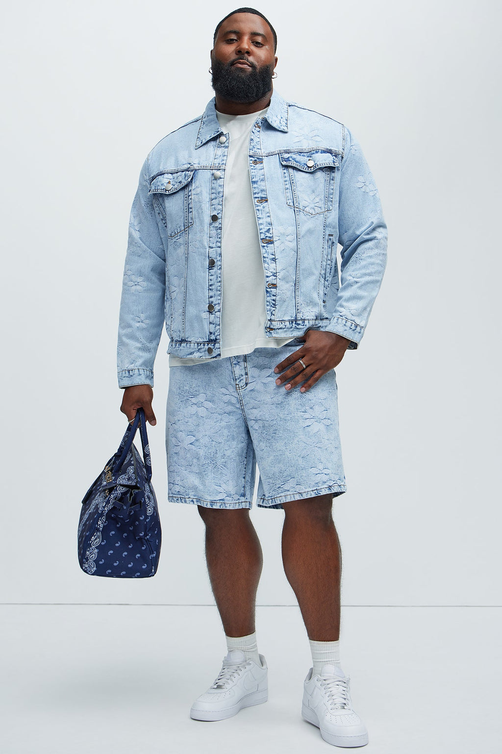 Kenneth Relaxed Denim Shorts - Light Wash