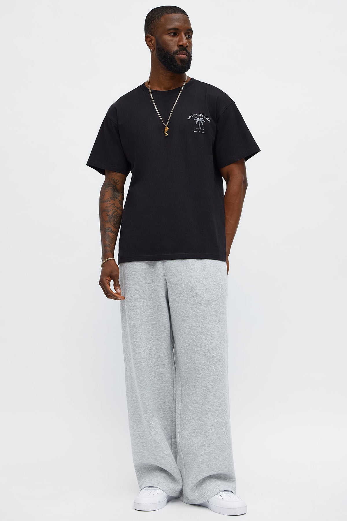 Tyson Baggy Pants - Heather Grey