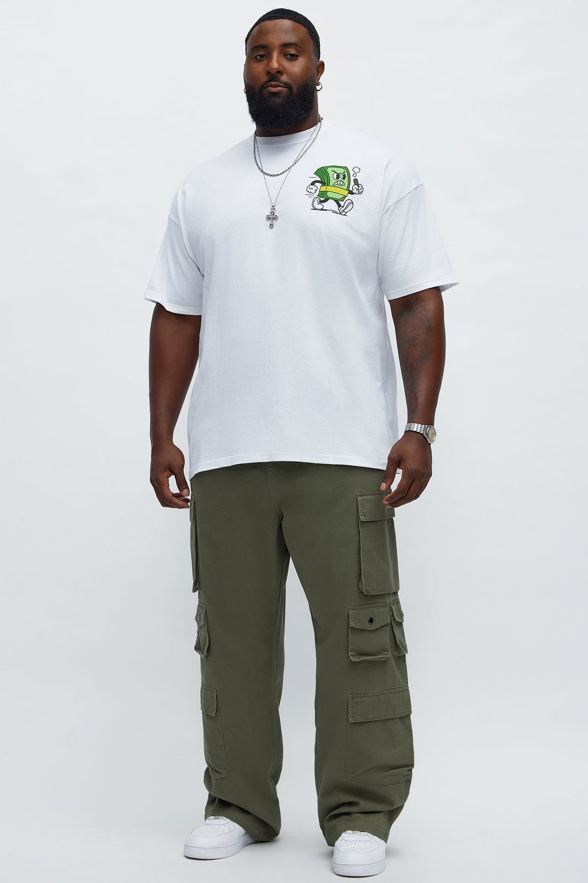 Always Chase The Money Short Sleeve Tee - White