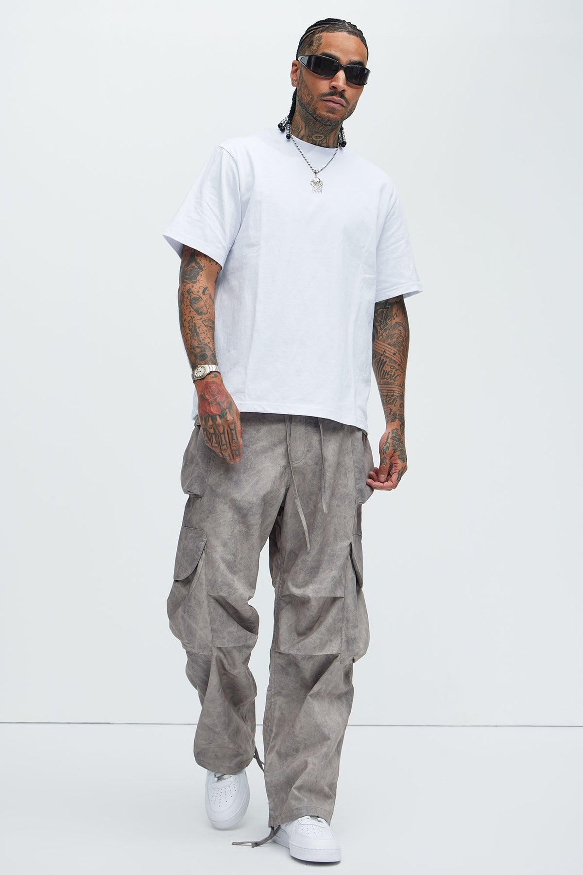 The Draco Marble Pants - Grey