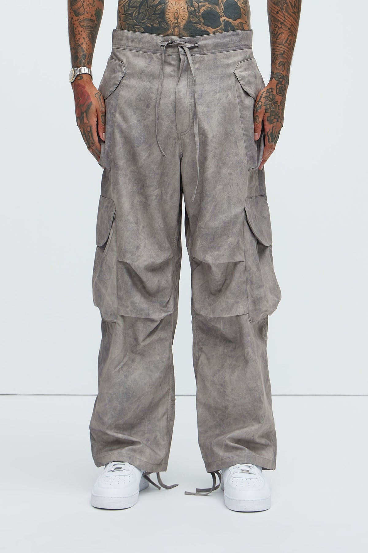 The Draco Marble Pants - Grey