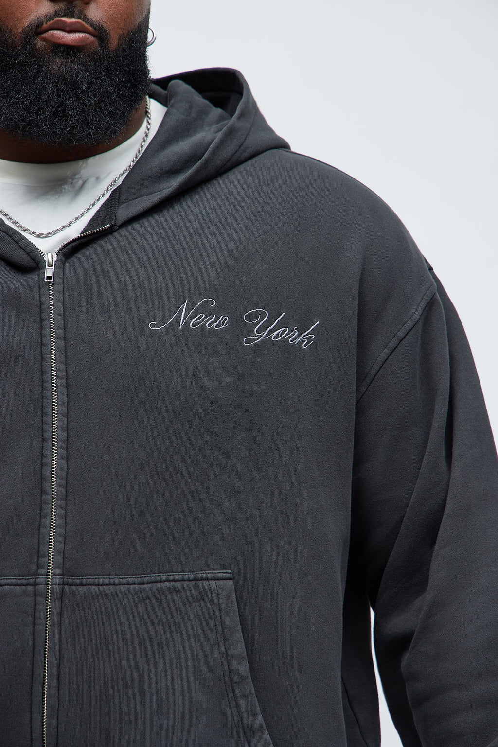 Athletic Department Zip Up Hoodie - Black