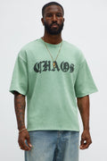 Chaos Oversized Tee - Green