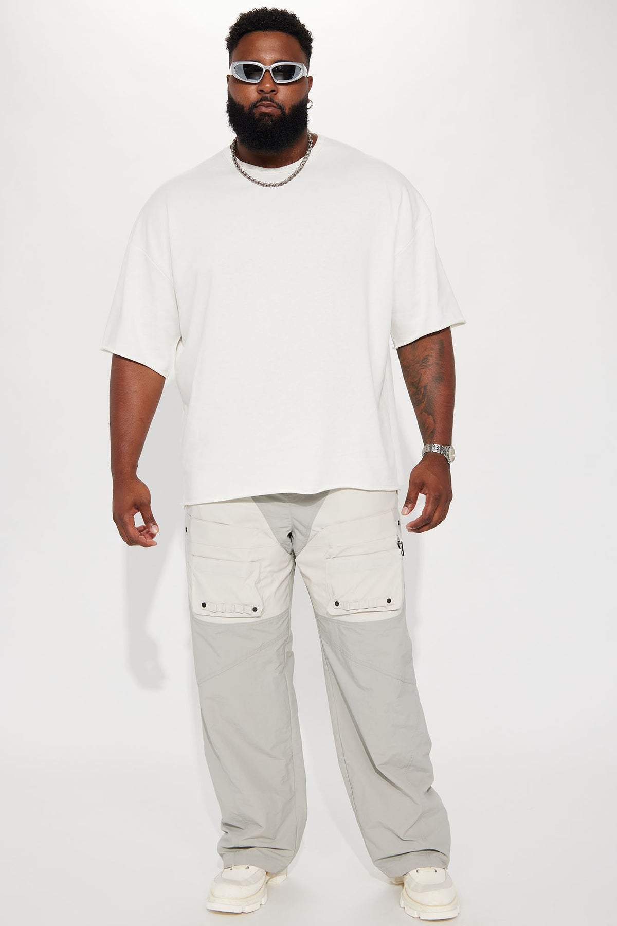 I Like How It Looks Oversized Terry Short Sleeve Tee - White