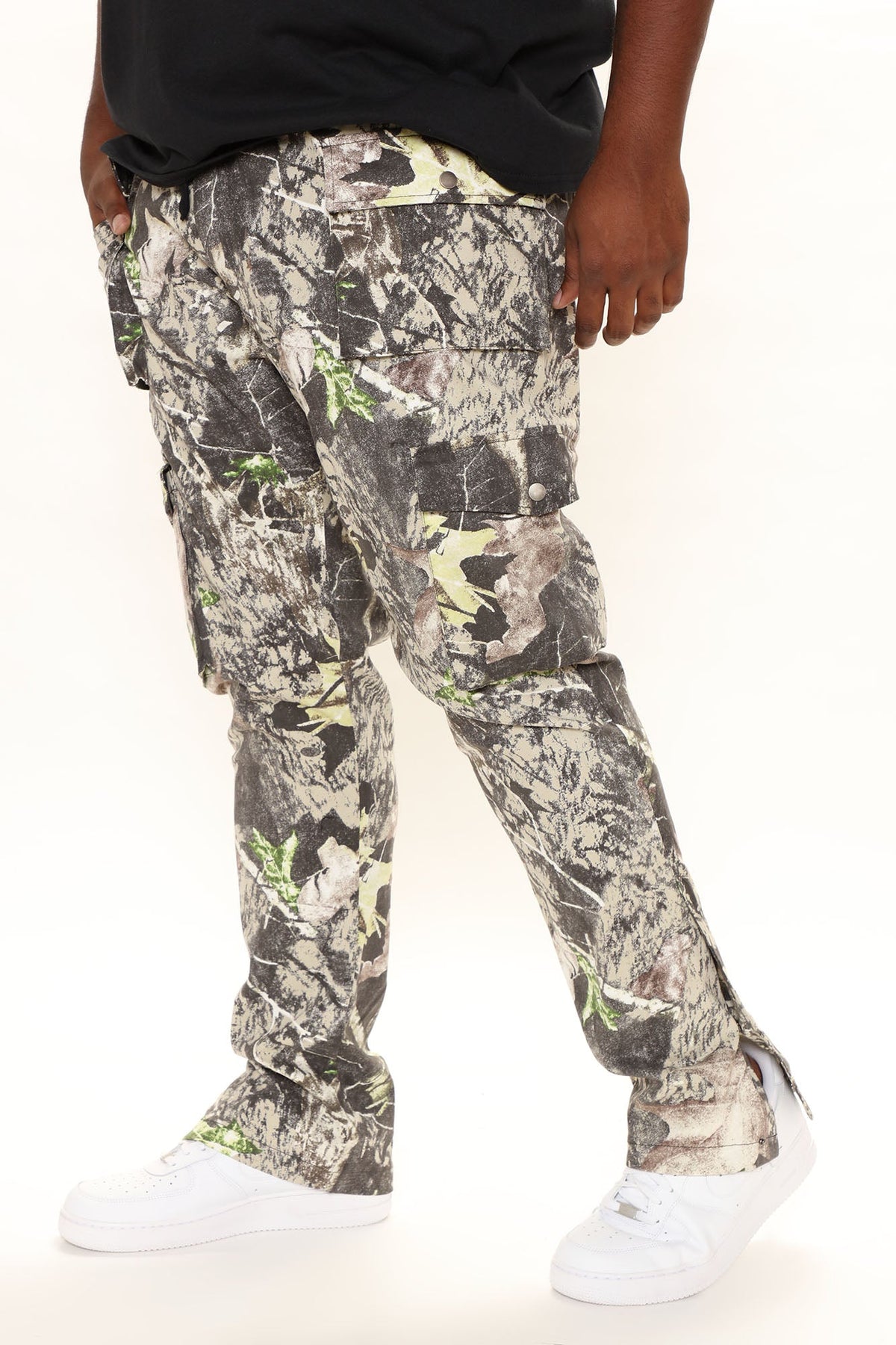 Worker Slim Cargo Pants - Green/combo