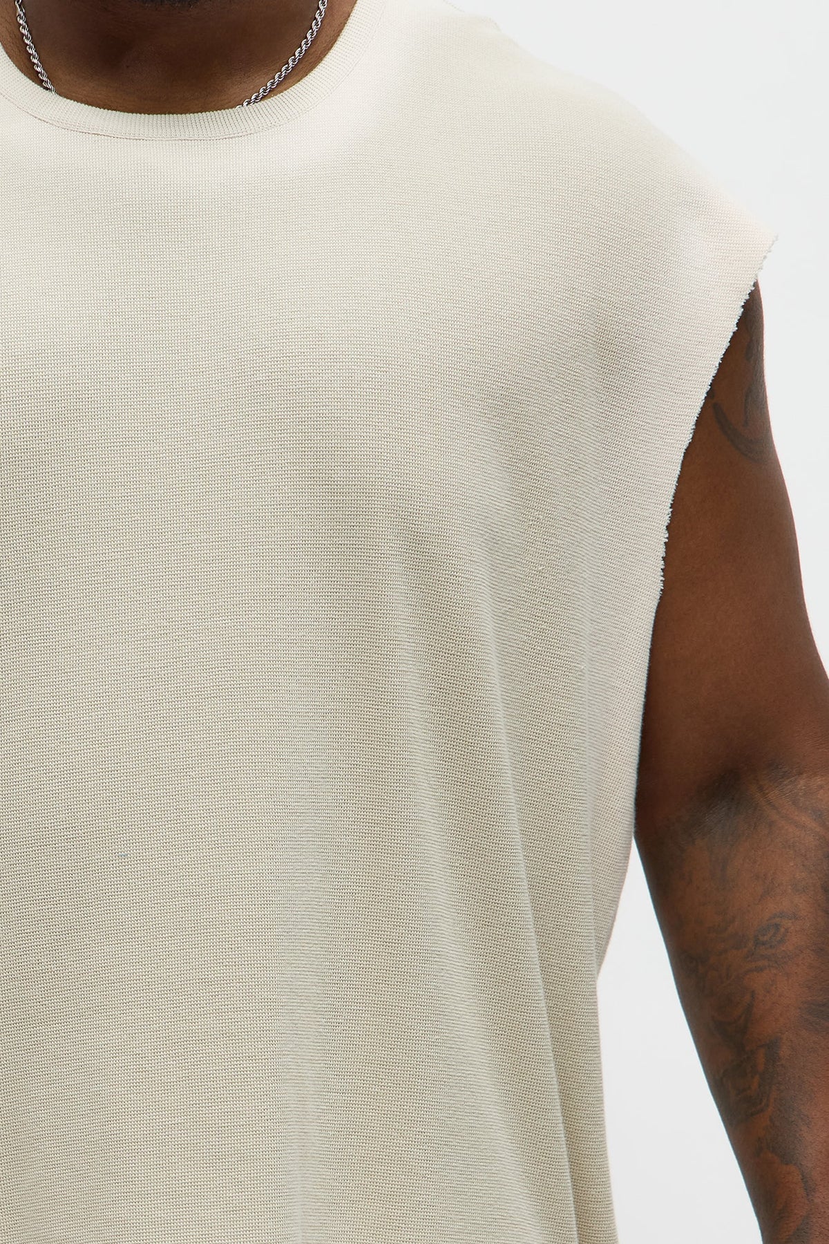 Relaxed Washed Muscle Tank - Grey