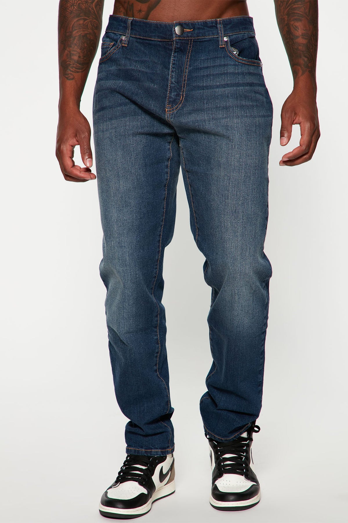Mike Straight Taper Jeans - Dark Wash