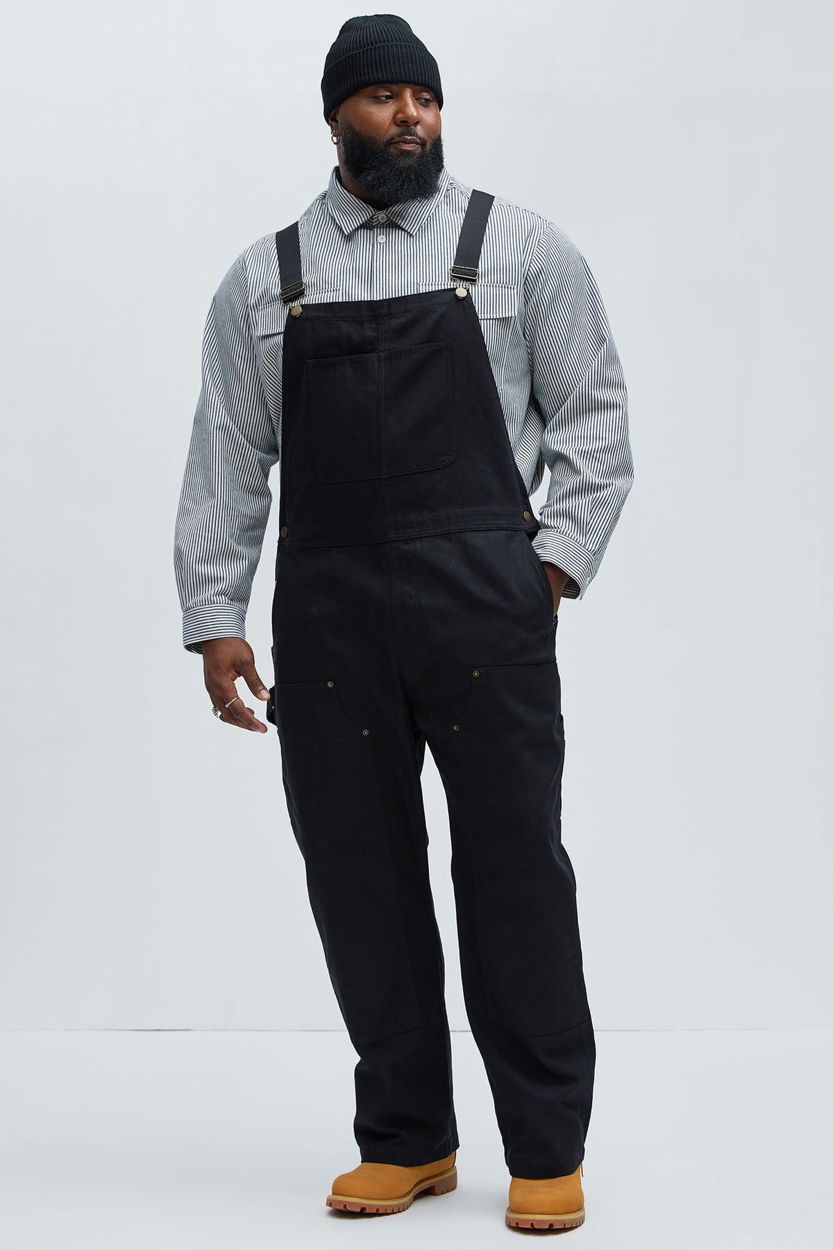 Alexander Utility Canvas Overalls - Black