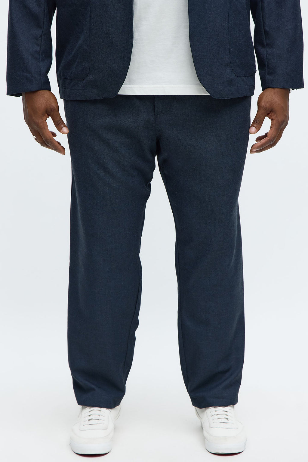 Slim Modern Stretch-Waist Everyday Trouser - Navy