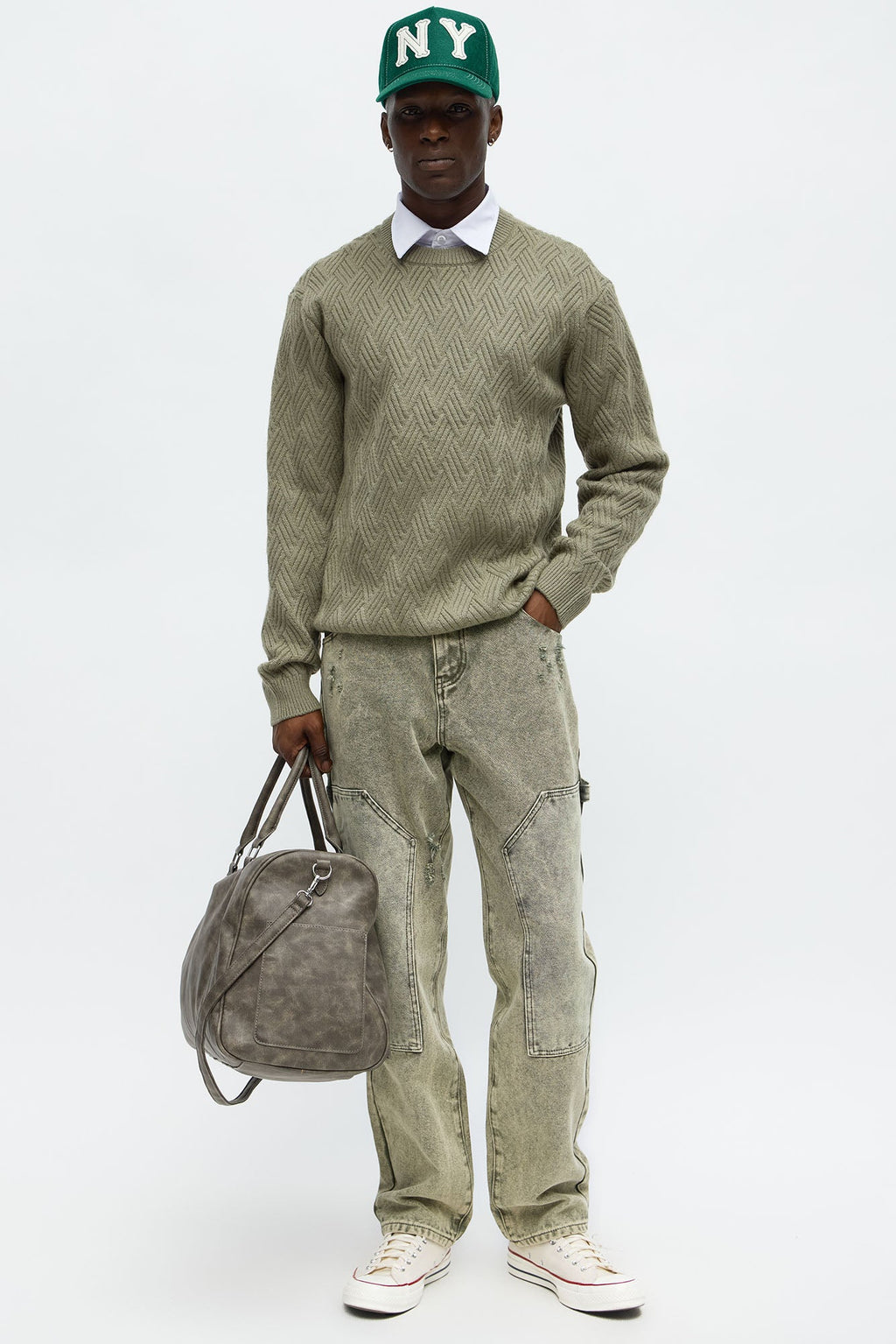 That Stuff Crewneck Sweater - Olive