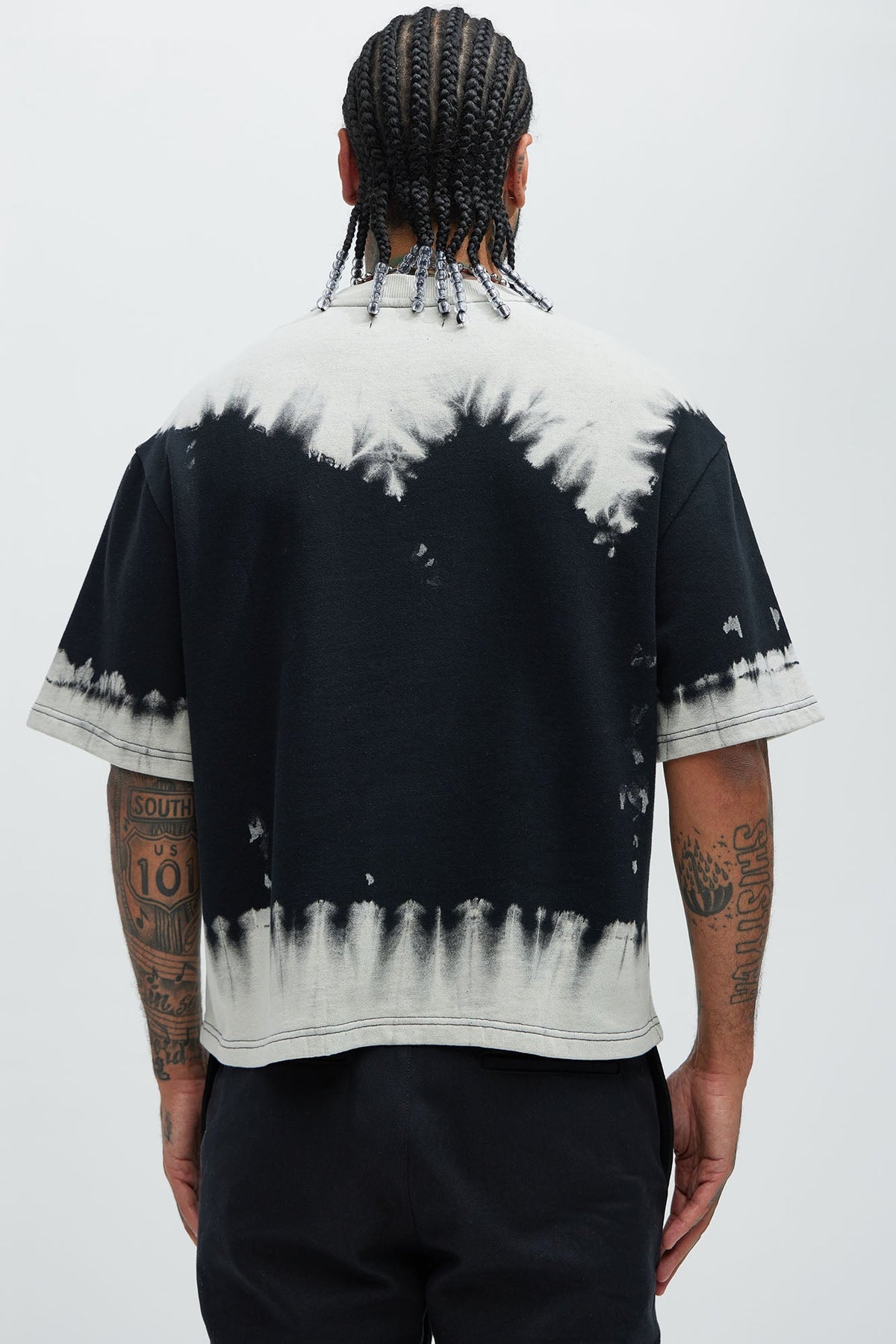 Blurred Edition Fleece Short Sleeve Tee - Black/combo