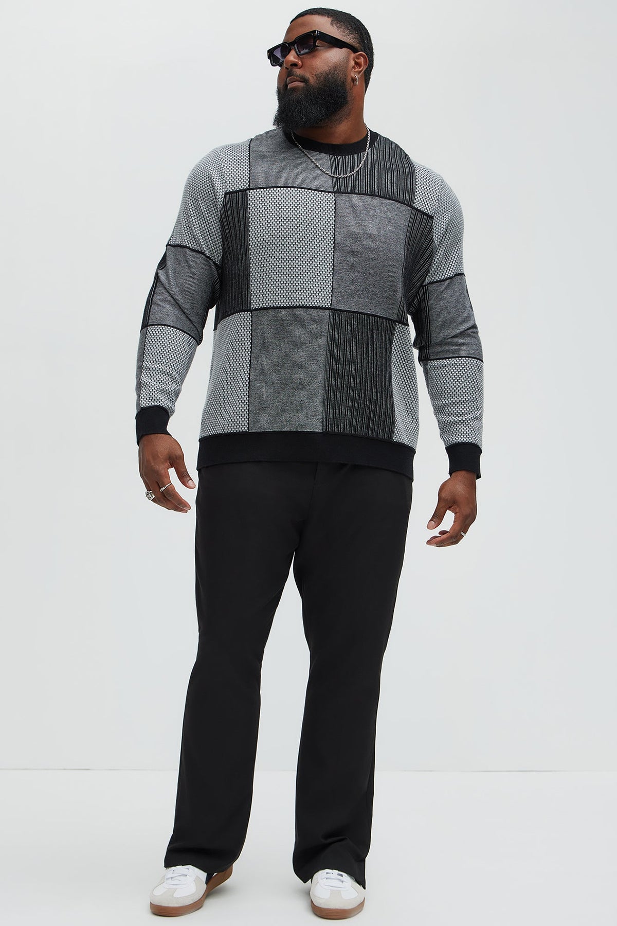 Better And Better Crewneck Sweater - Black/combo
