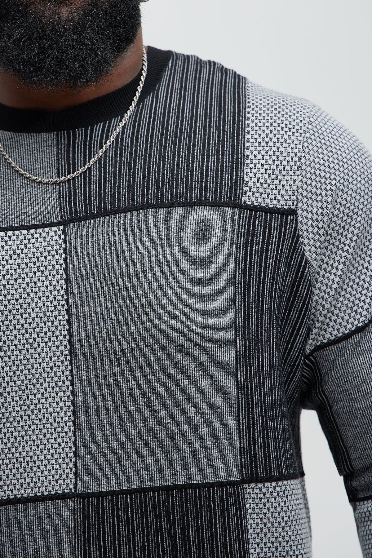 Better And Better Crewneck Sweater - Black/combo