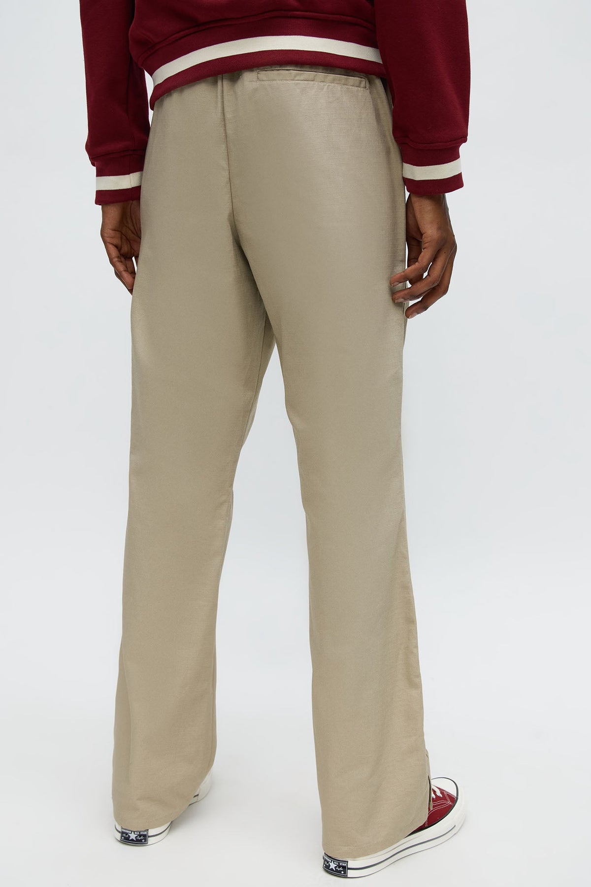 Slim Comeback Ripstop Side Snap Buttons - Taupe
