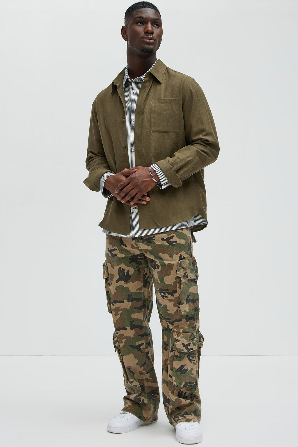 Shane Baggy Cargo Jeans - Camouflage