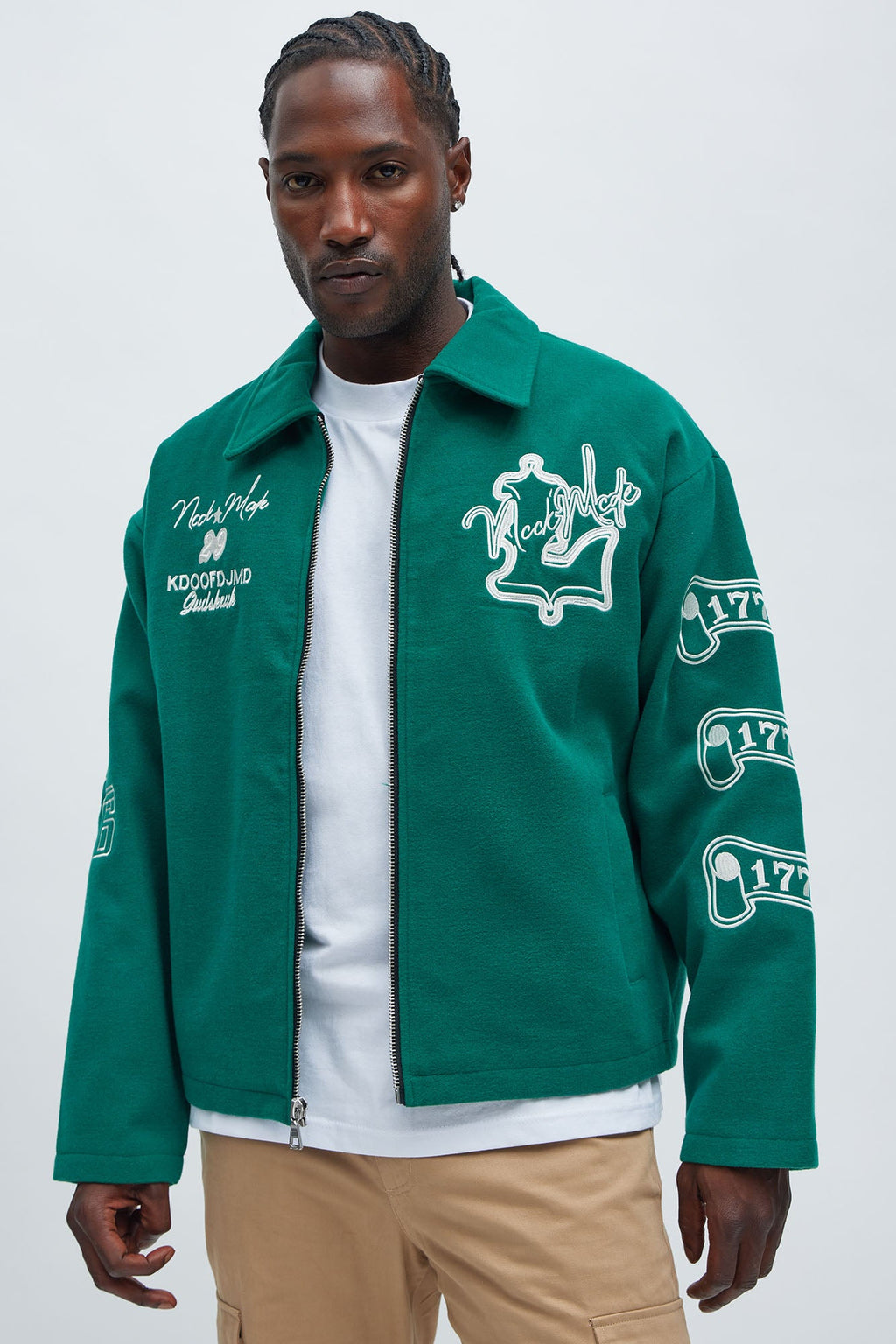 Independence Varsity Jacket - Kelly Green