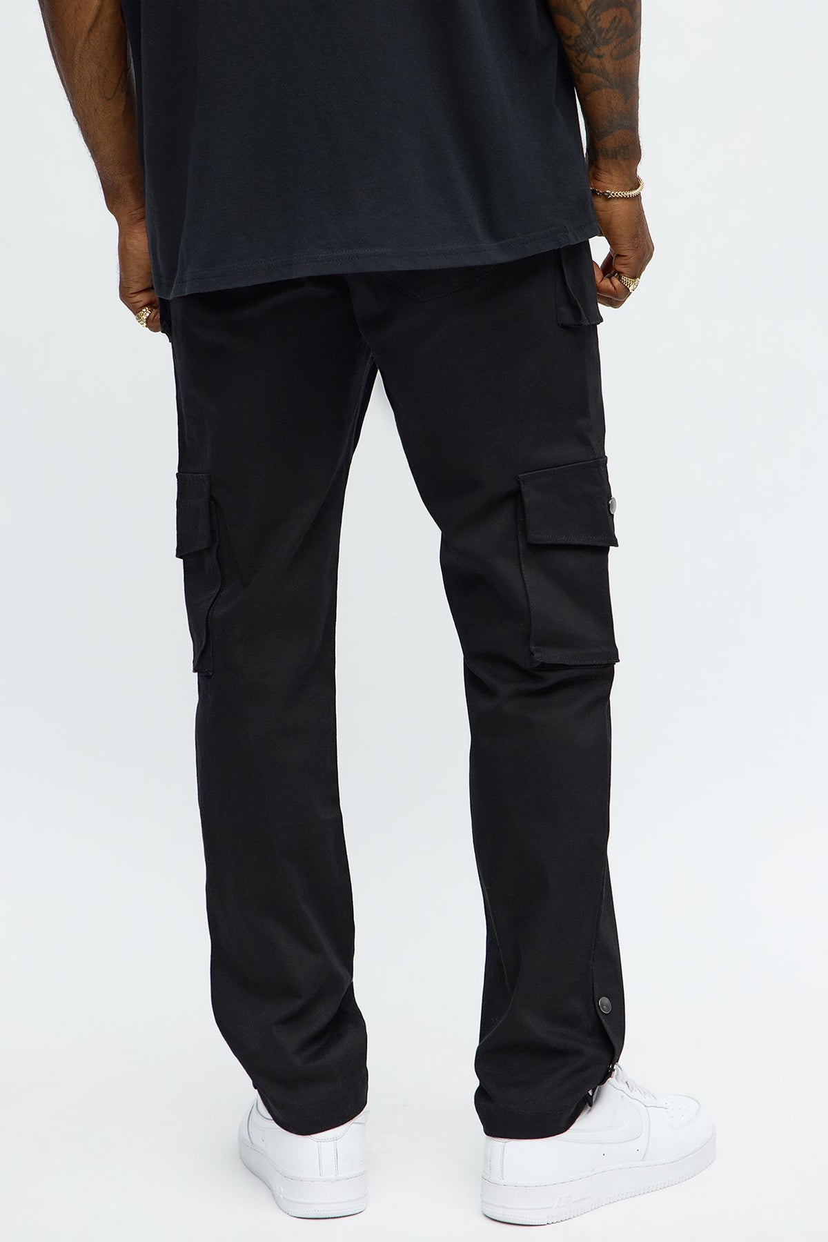 Worker Slim Cargo Pants - Black