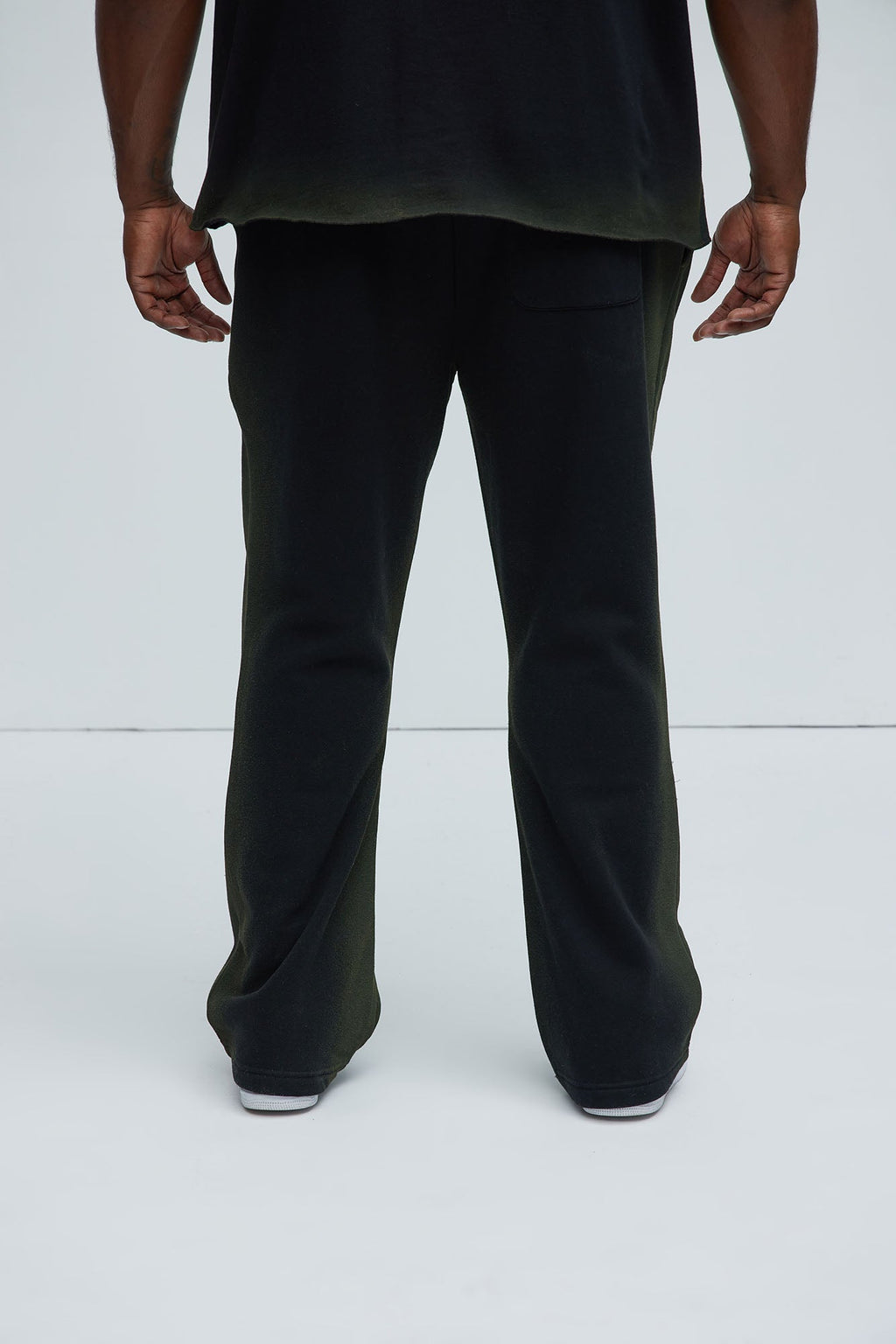 Tyson Blurred Lines Skinny Flare Sweatpants - Black